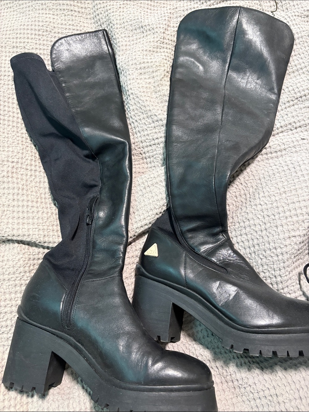 Gianni Bini Black Over-the-Knee Platform Boots
